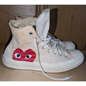 Men’s Converse x Comme Des Garcons Play High Top White Size 8